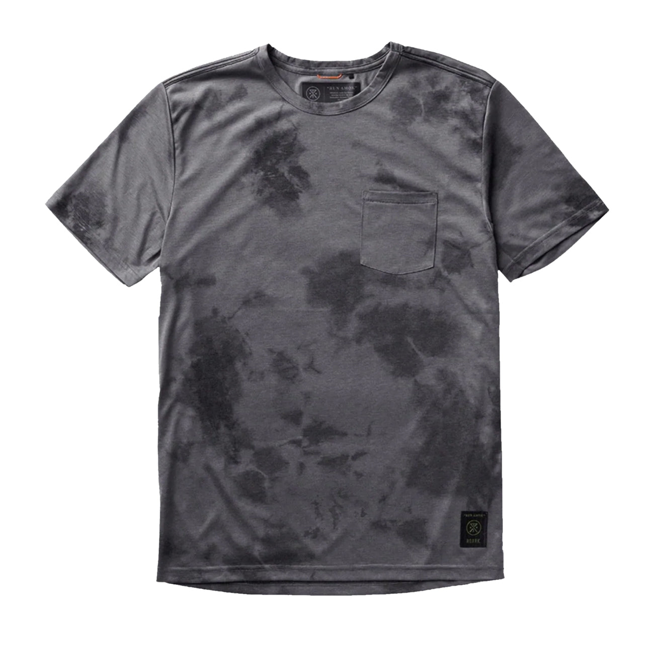 Roark Run Amok Mathis Tie Dye SS Tee Herren Grey