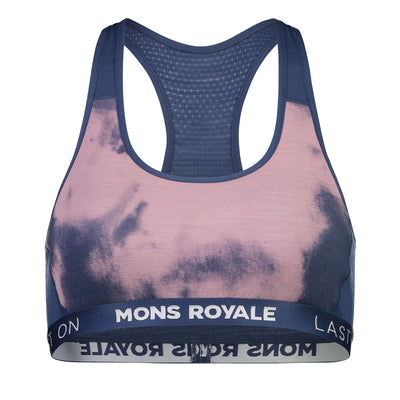 Mons Royale Sierra Sports Bra Damen Denim Tie Dye