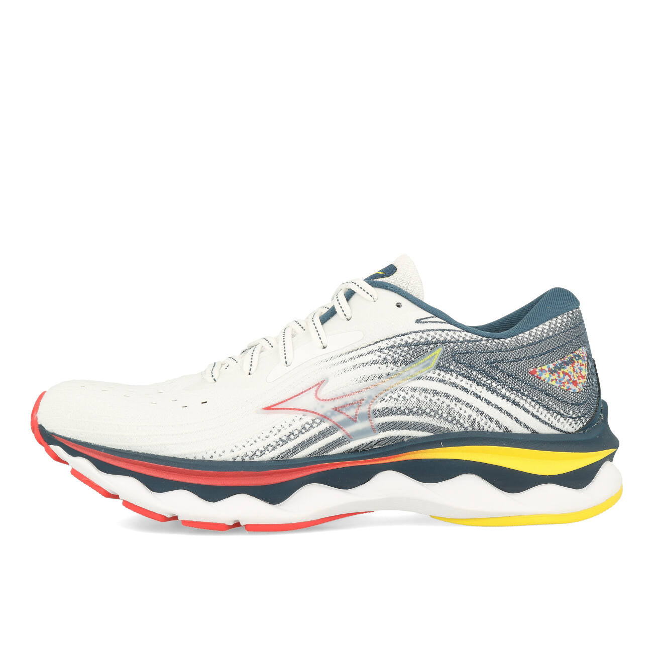 Mizuno Wave Sky 6 Damen White Hibiscus Buttercup