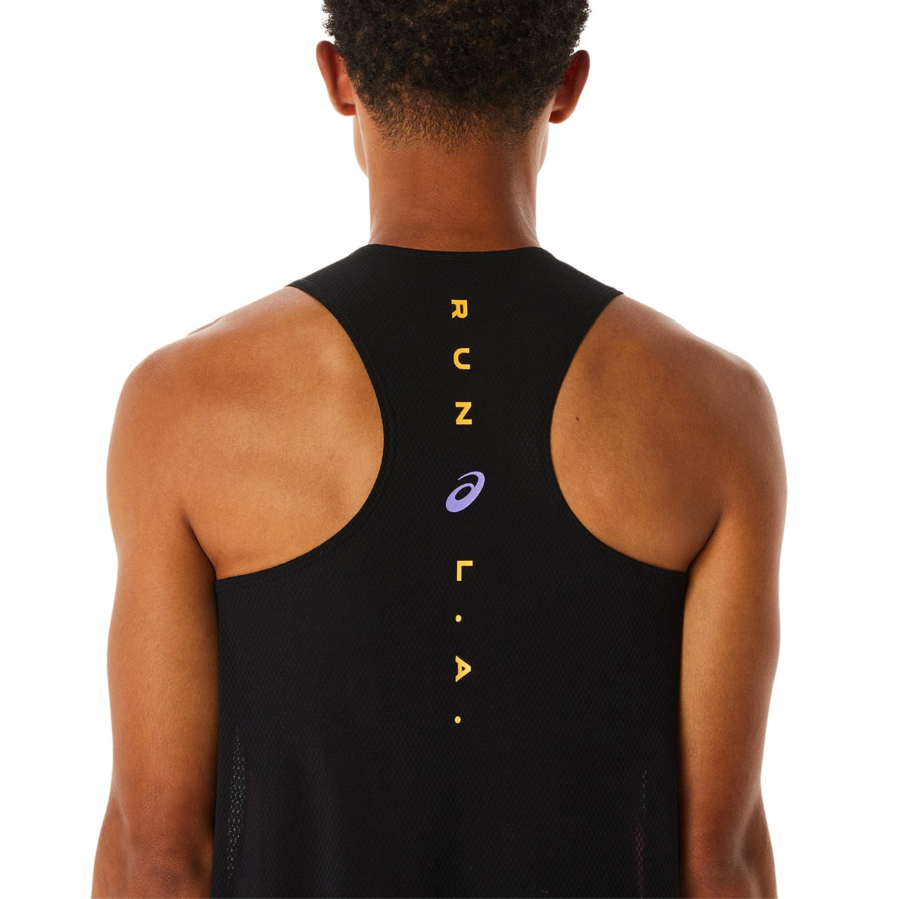 Asics Marathon Singlet Herren Light Orange Orange Pop Amethyst