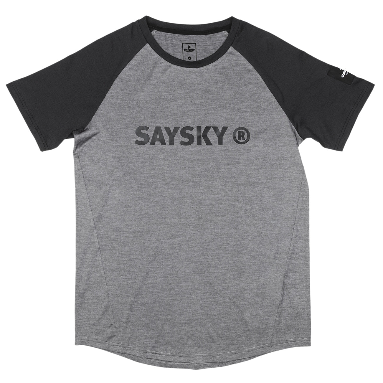 Saysky Reg Pace Tee Herren Light Grey Dark Grey Melange