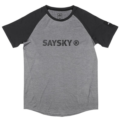 Saysky Reg Pace Tee Herren Light Grey Dark Grey Melange