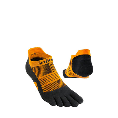 Injinji Womens Specific Run Lightweight No Show Socks Tiger