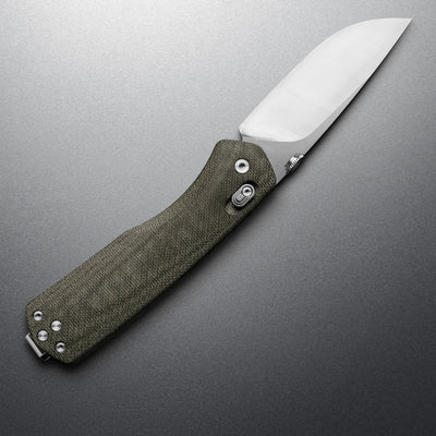 The James Brand The Carter XL Taschenmesser OD Green Stainless Micarta Straight