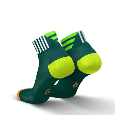 Incylence Ultralight Contrasts Triathlon Socks Short Green