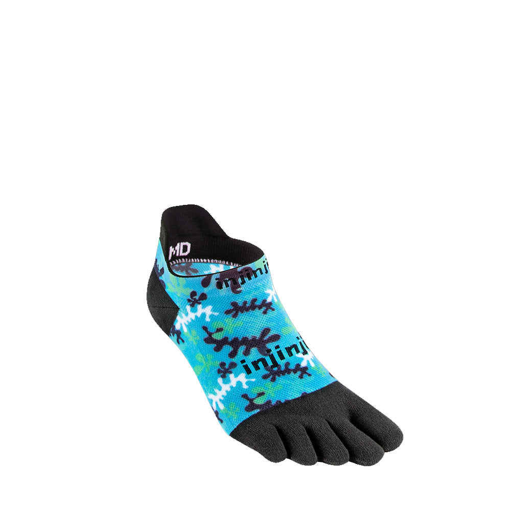 Injinji Spectrum Run Lightweight No Show Socks Reef