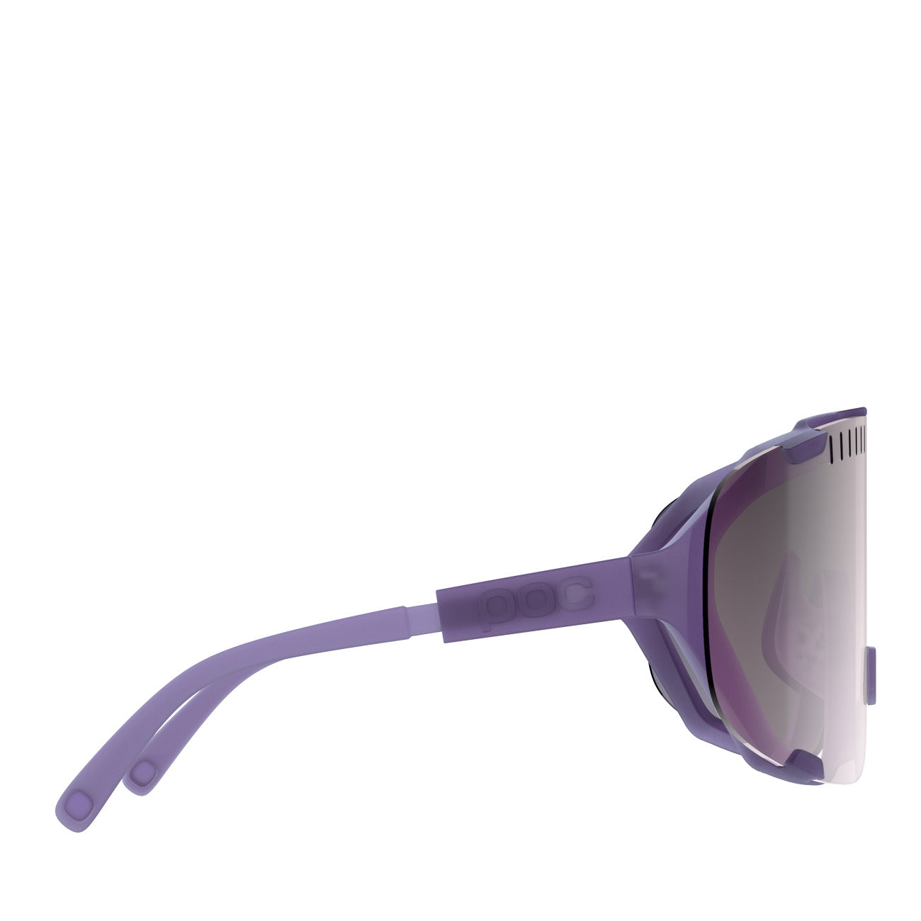 POC Devour Sunglasses Sapphire Purple Translucent Violet Silver Mirror