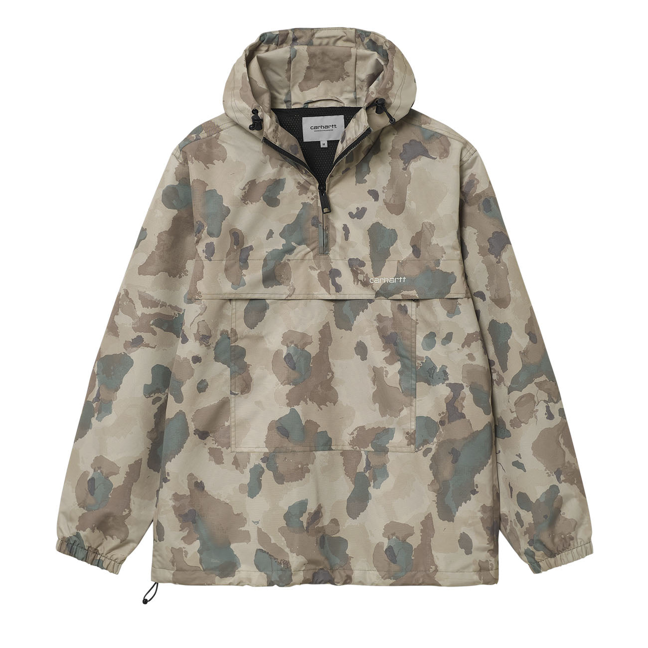 Carhartt WIP Windbreaker Pullover Jacket Herren Camo Tide Thyme Black