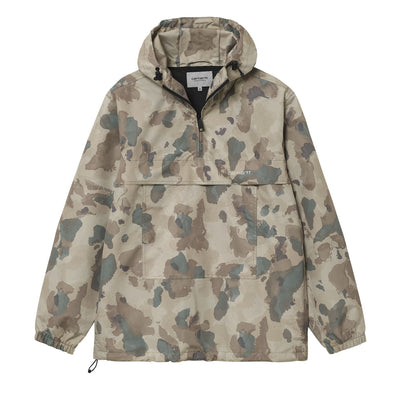 Carhartt WIP Windbreaker Pullover Jacket Herren Camo Tide Thyme Black