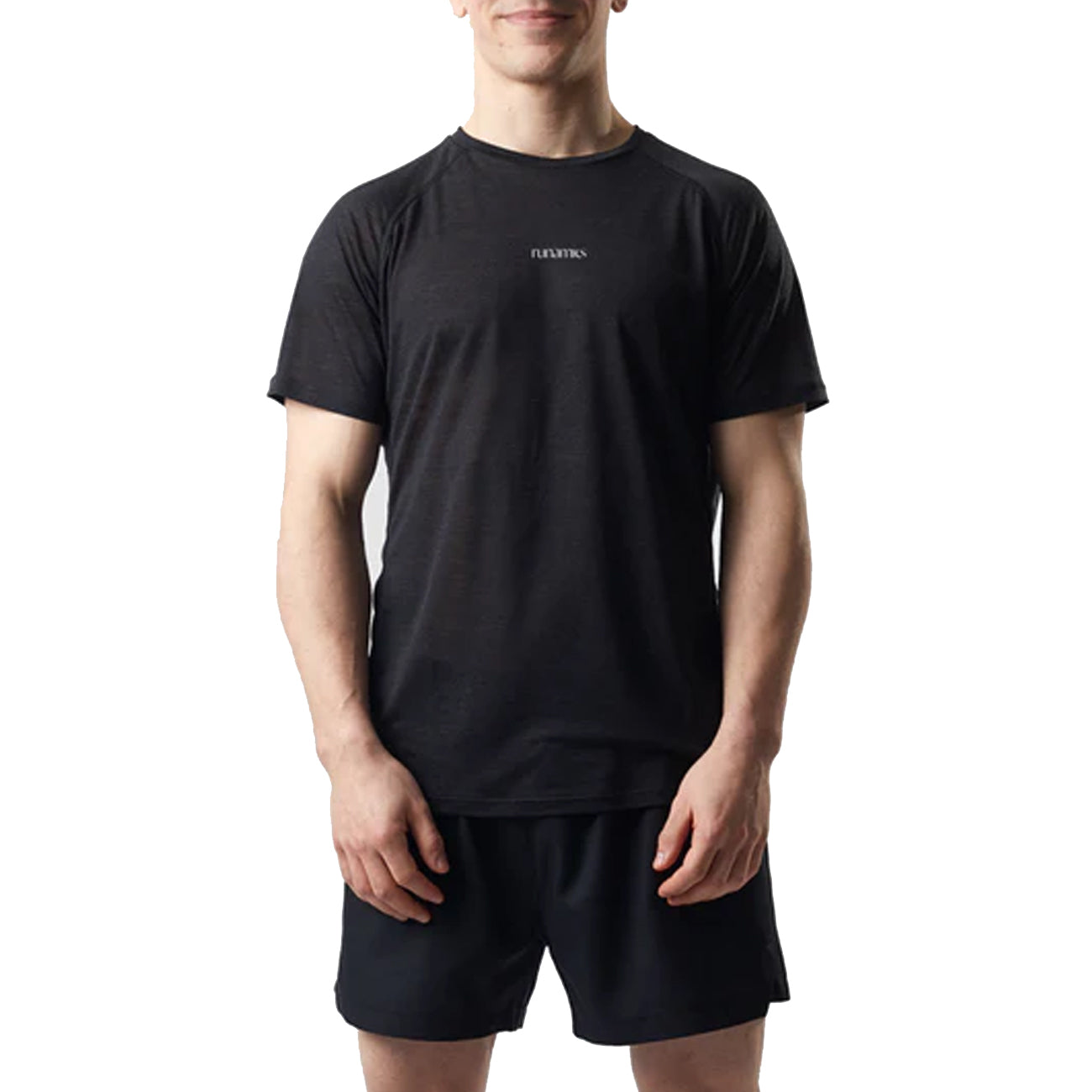 runamics Superlight Merino Laufshirt Herren Black