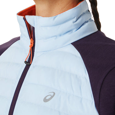 Asics Winter Run Jacket Damen Night Shade Heather Soft Sky
