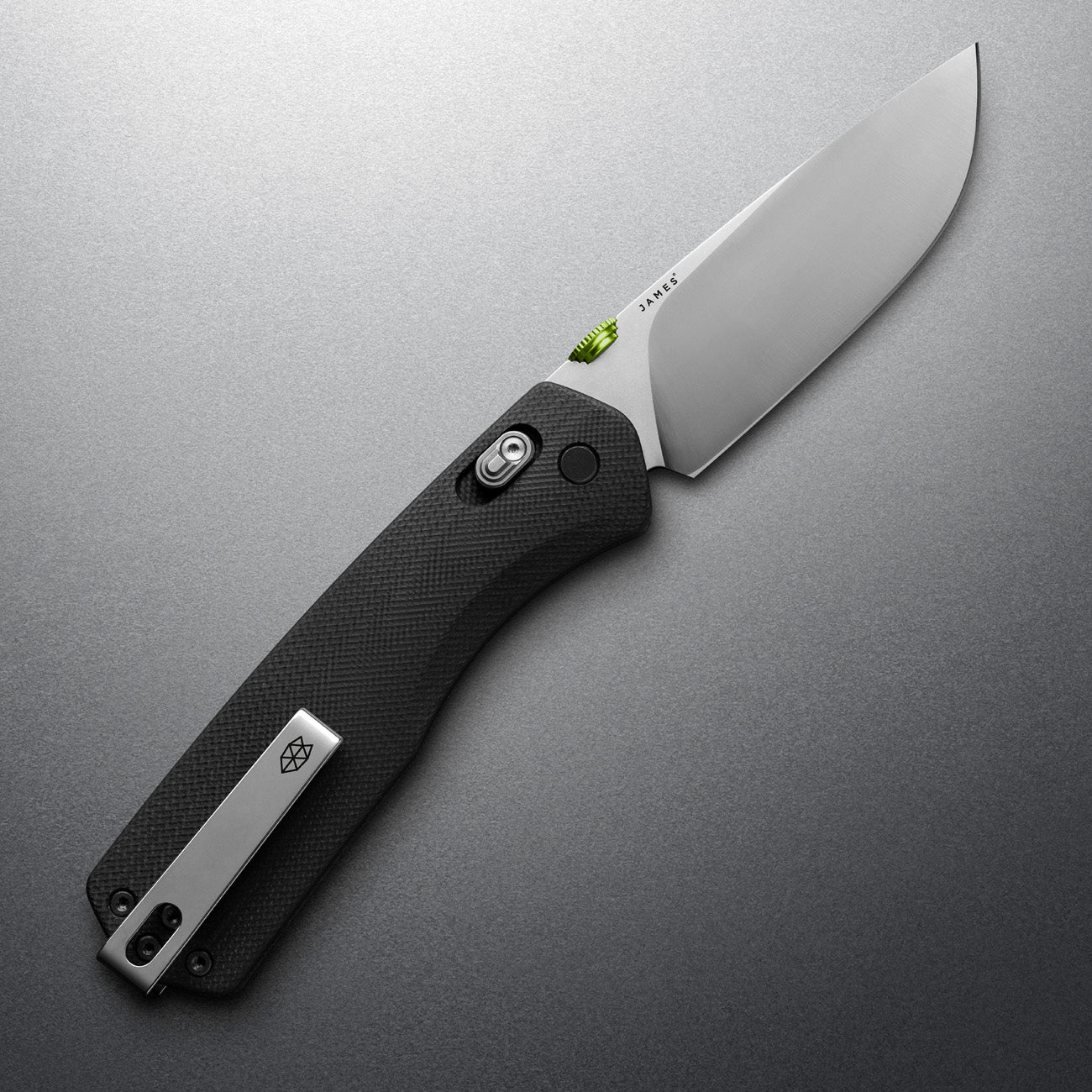 The James Brand The Carter XL Taschenmesser Black Stainless G10 Straight