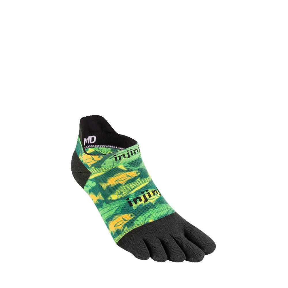 Injinji Spectrum Run Lightweight No Show Socks Deep Sea