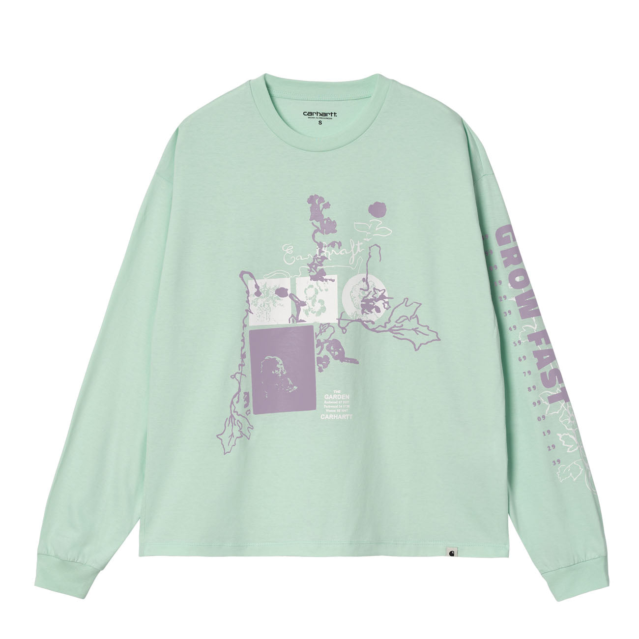 Carhartt WIP W' L/S Grow T-Shirt Damen Pale Spearmint