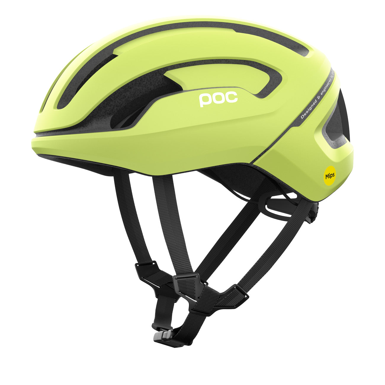 POC Omne Air MIPS Fahrrad Helm Lemon Calcite Matt