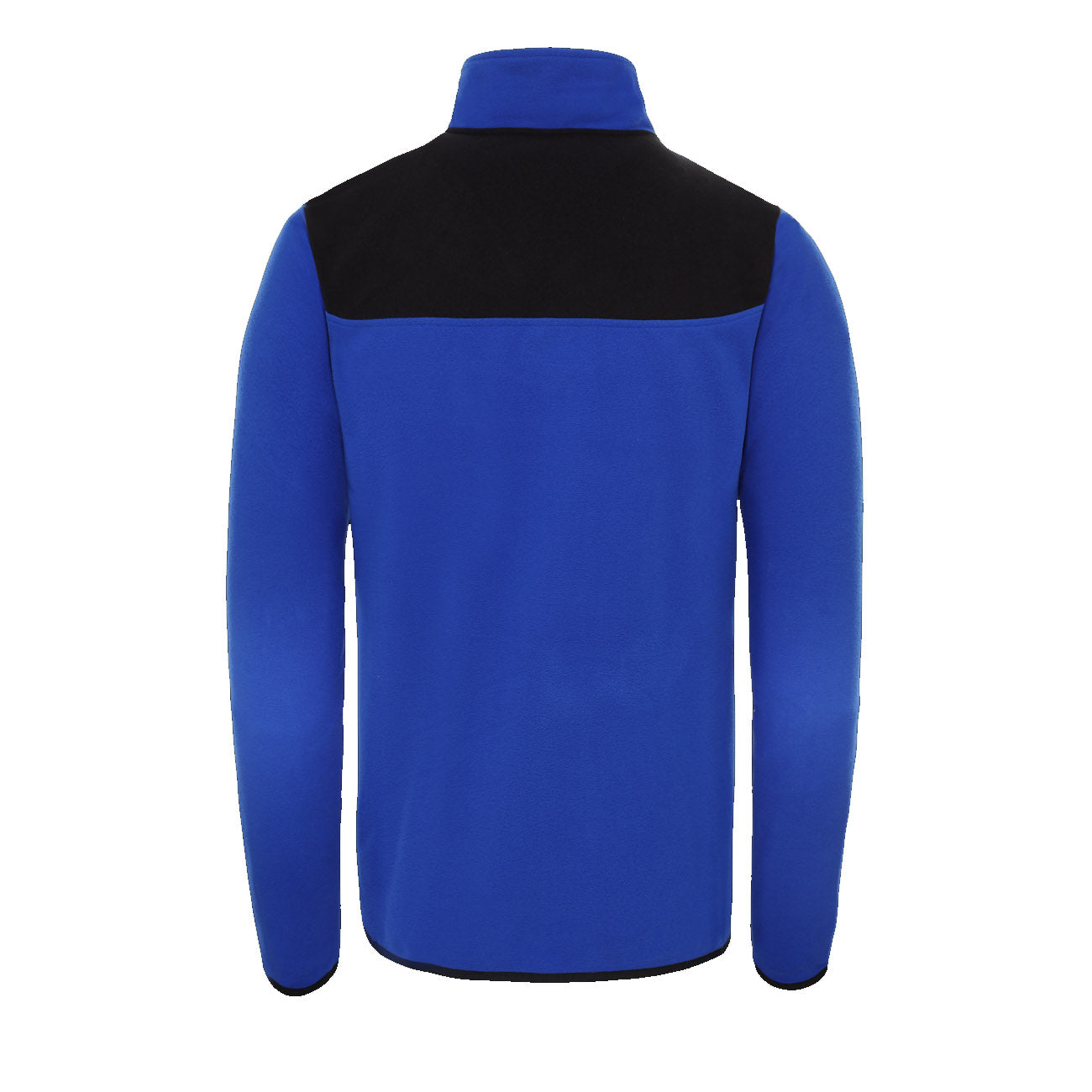 The North Face M TKA Glacier Snap Neck Fleece Pullover Herren Hero Blue TNF Black