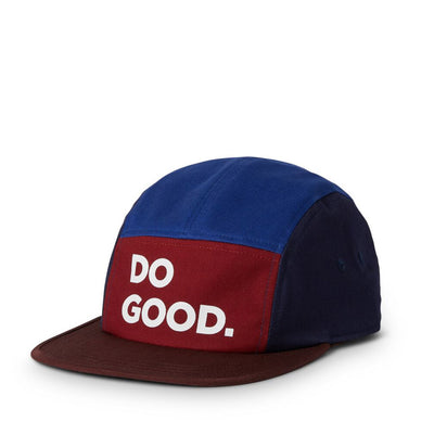 Cotopaxi Do Good Five Panel Hat Chili Pepper & Black Iris