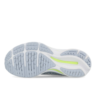 Mizuno Wave Rider 25 Damen Heather White Neo Lime