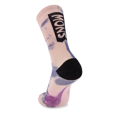 Mons Royale Atlas Crew Sock Digital Denim Tie Dye