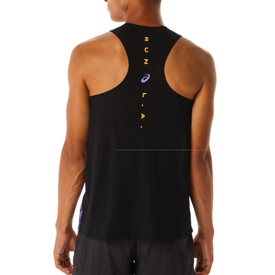 Asics Marathon Singlet Herren Light Orange Orange Pop Amethyst