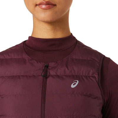 Asics Runkoyo Padded Vest Damen Deep Mars