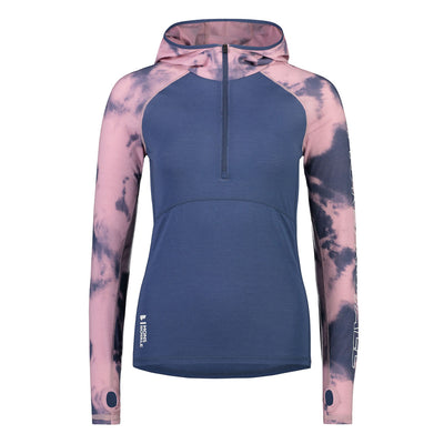 Mons Royale Bella Tech Hood Damen Denim Tie Dye