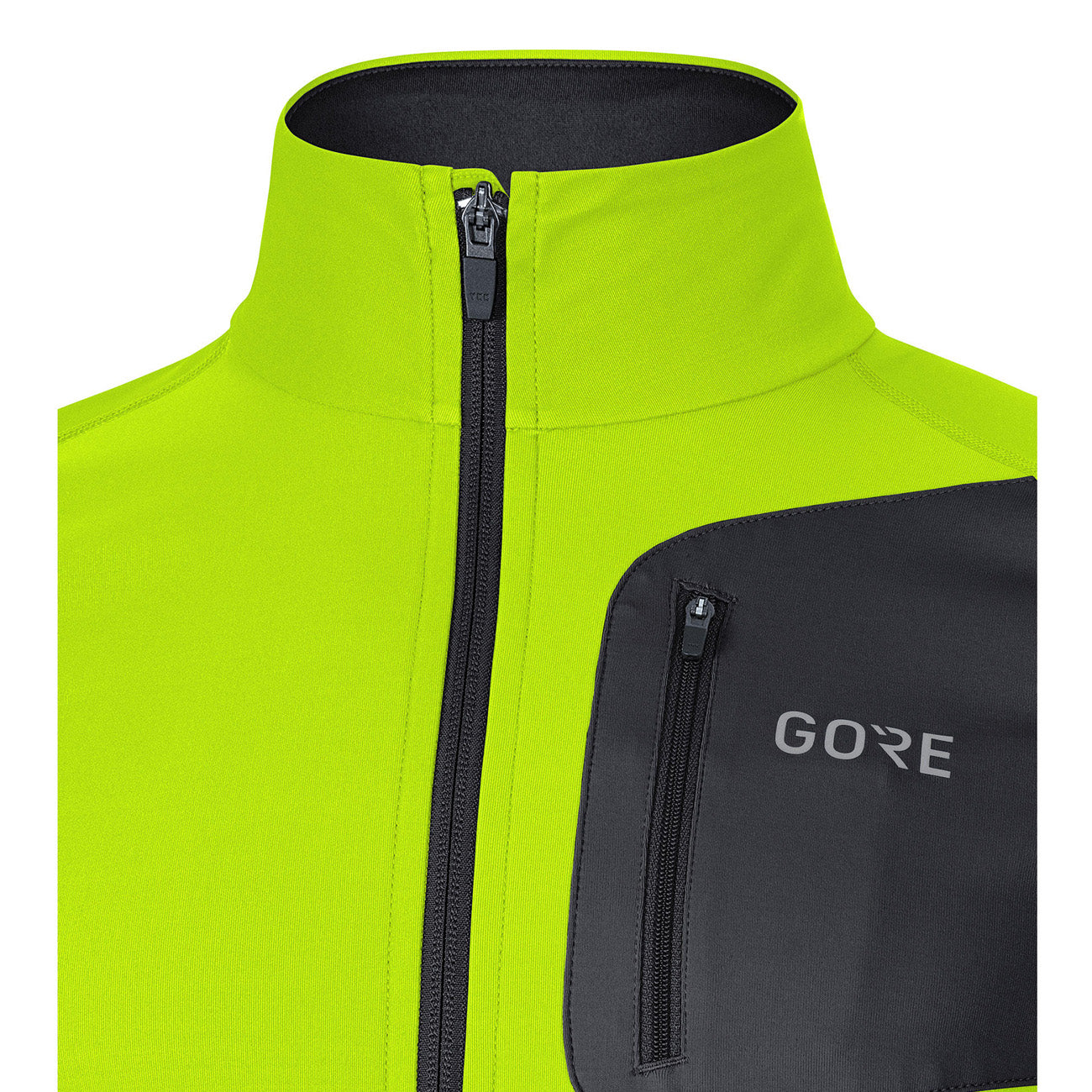 Gore Wear R3 Partial Gore Windstopper Shirt Herren Neon Yellow Black