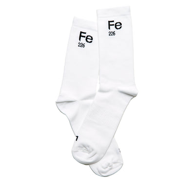 Fe226 Running and Cycling Socks White