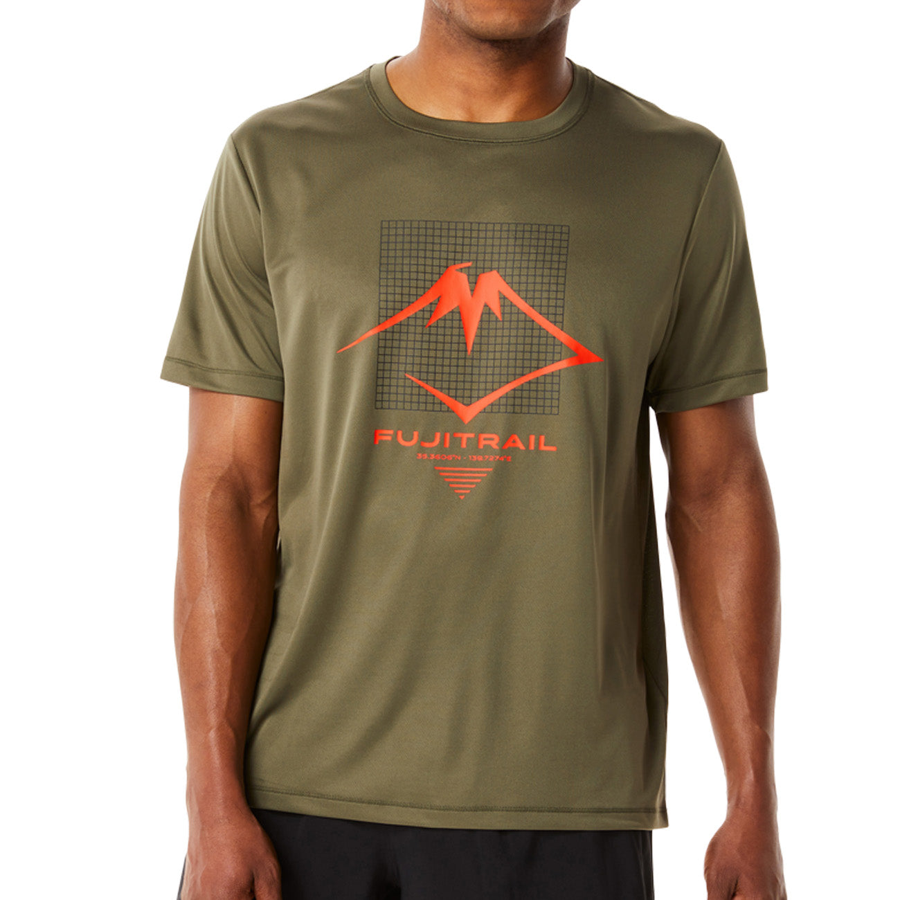 Asics Fujitrail Logo SS Top Herren T-Shirt Mantle Green