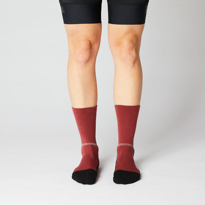 Fingerscrossed Merino Winter Socks Burgundy