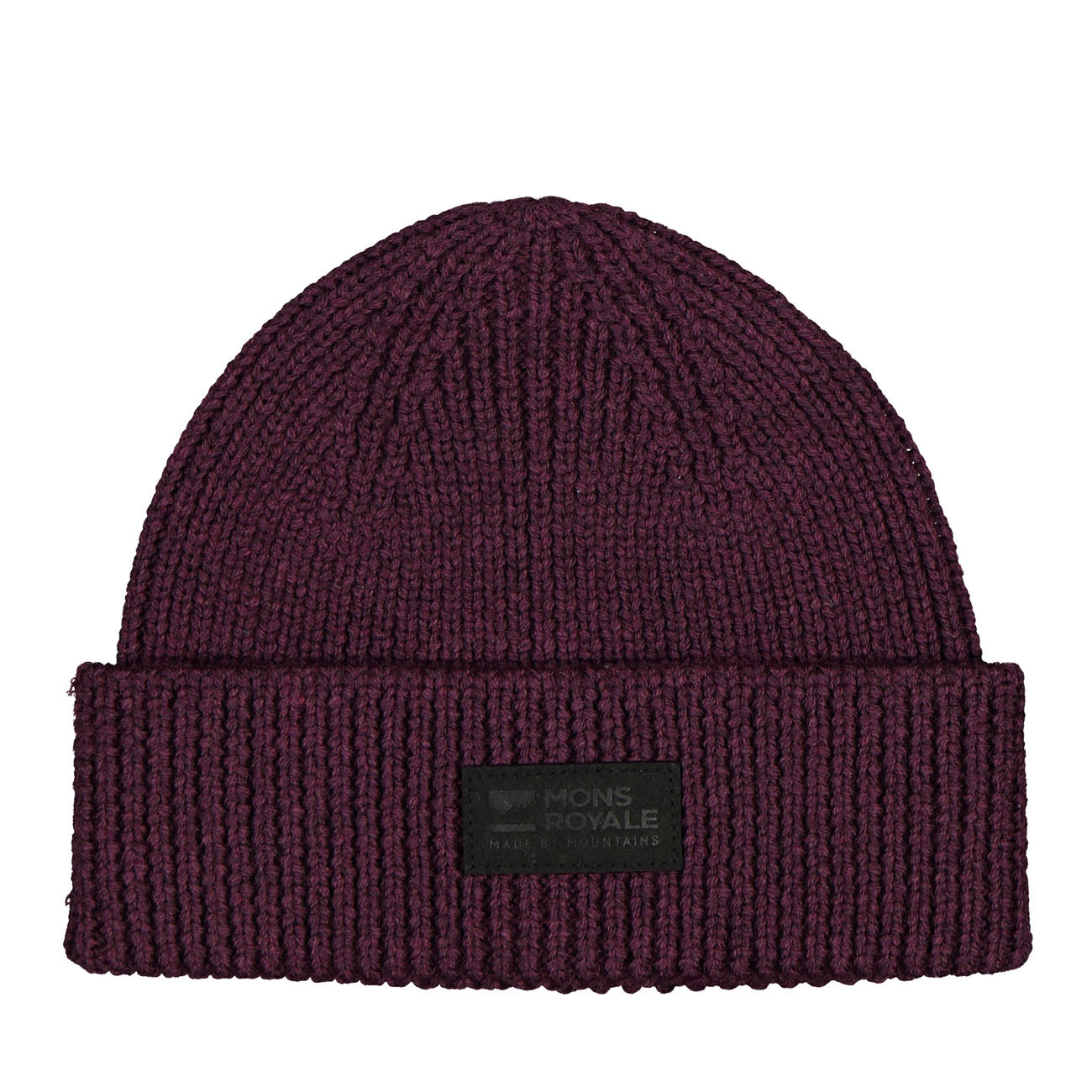 Mons Royale Unisex Fisherman's 2.0 Beanie Wine Marl