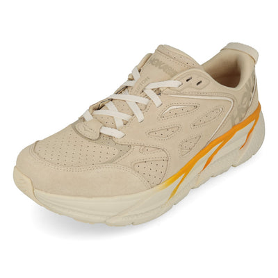 Hoka One One U Clifton L Suede Short Bread Radiant Yellow