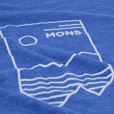 Mons Royale Zephyr Merino Cool T-Shirt Herren Rebel Blue