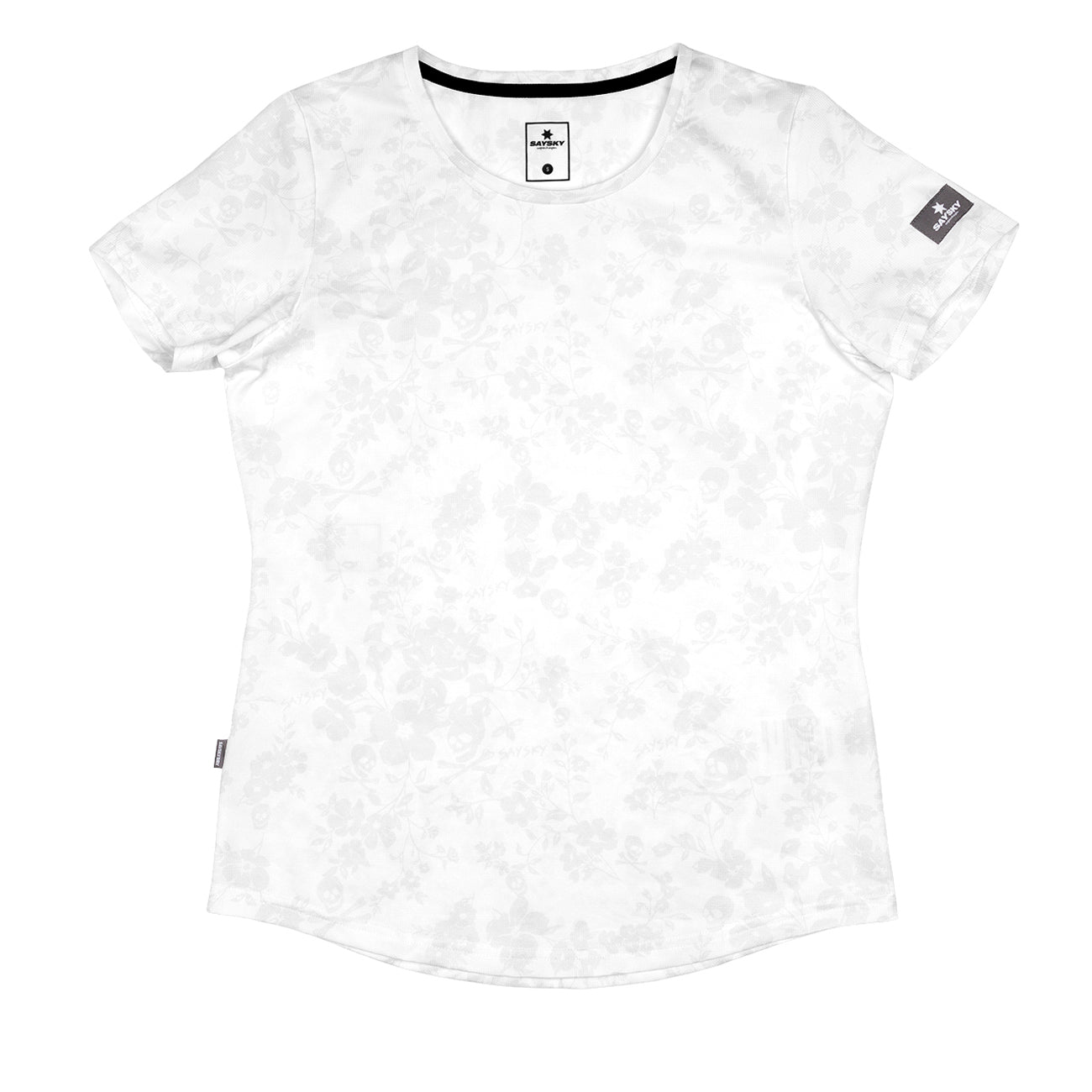Saysky Wmns Clean Combat Tee White Skull and Floral