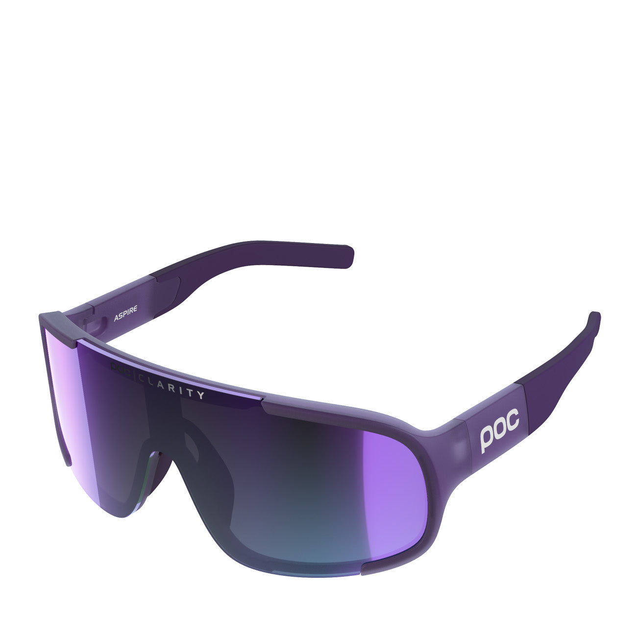 POC Aspire Sunglasses Sapphire Purple Translucent Clarity Define Violet Mirror