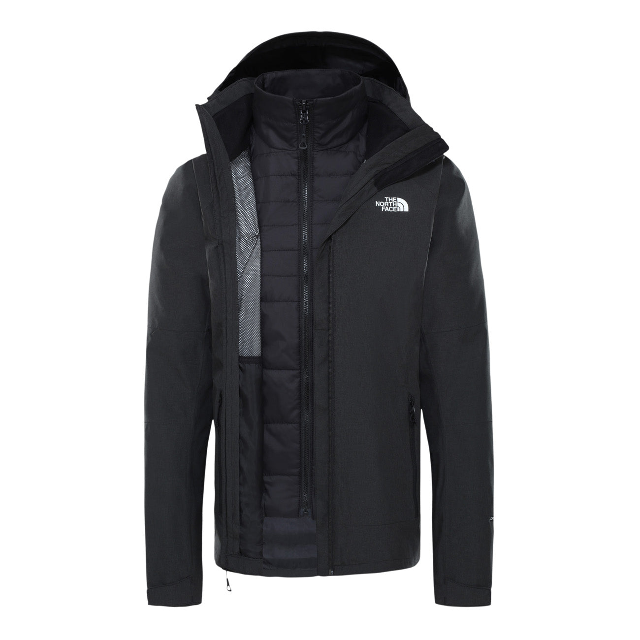 The North Face W Inlux Triclimate Jacket Damen TNF Black Heather TNF Black