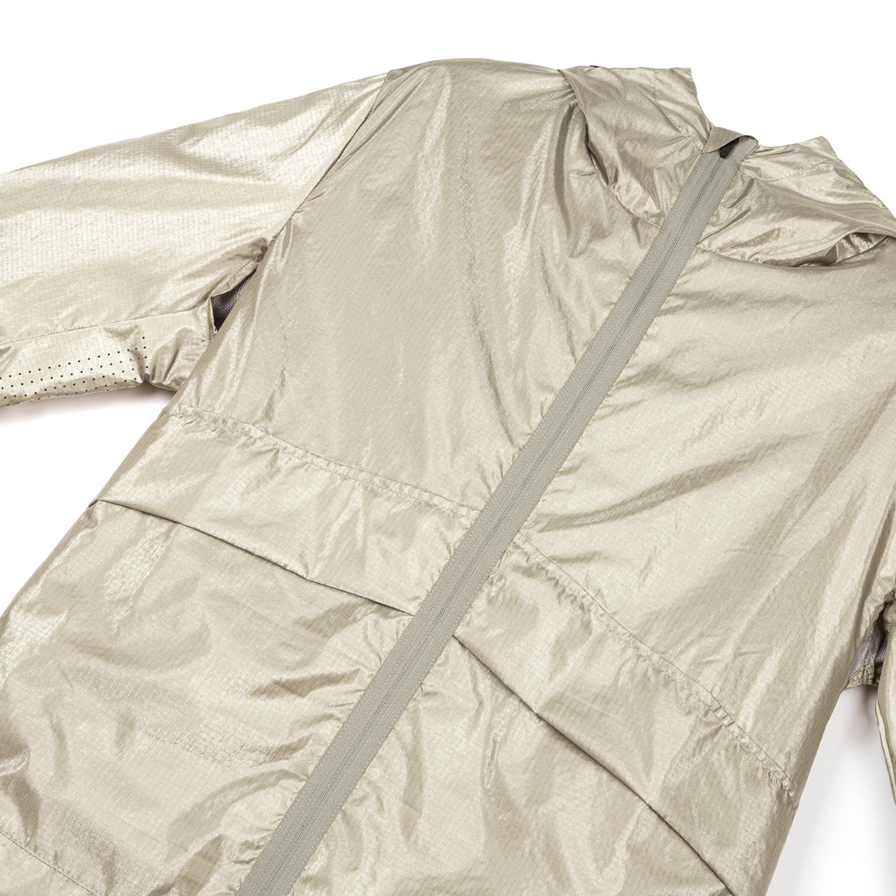 Satisfy Running Silvershell Packable Windbreaker Vetiver