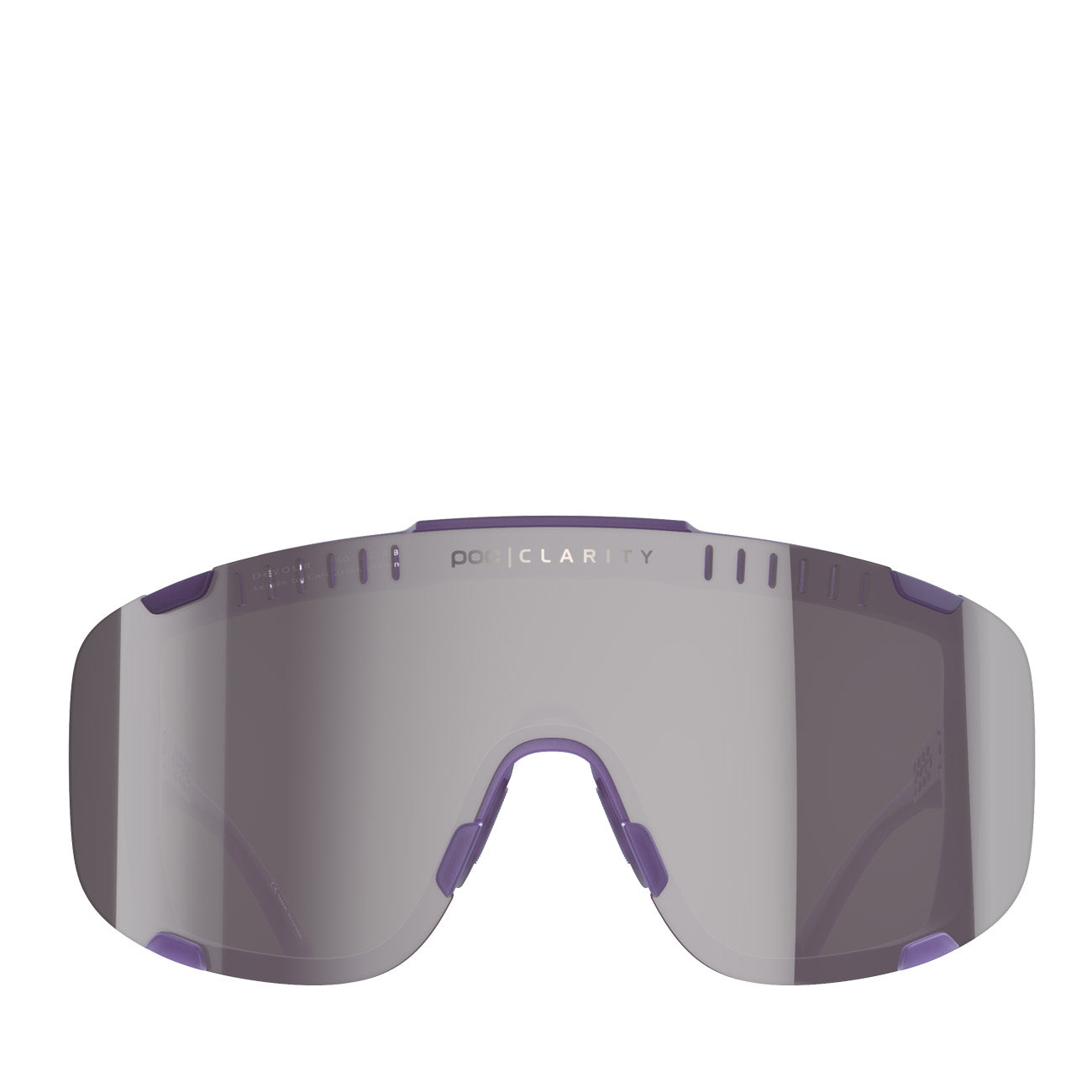 POC Devour Sunglasses Sapphire Purple Translucent Violet Silver Mirror