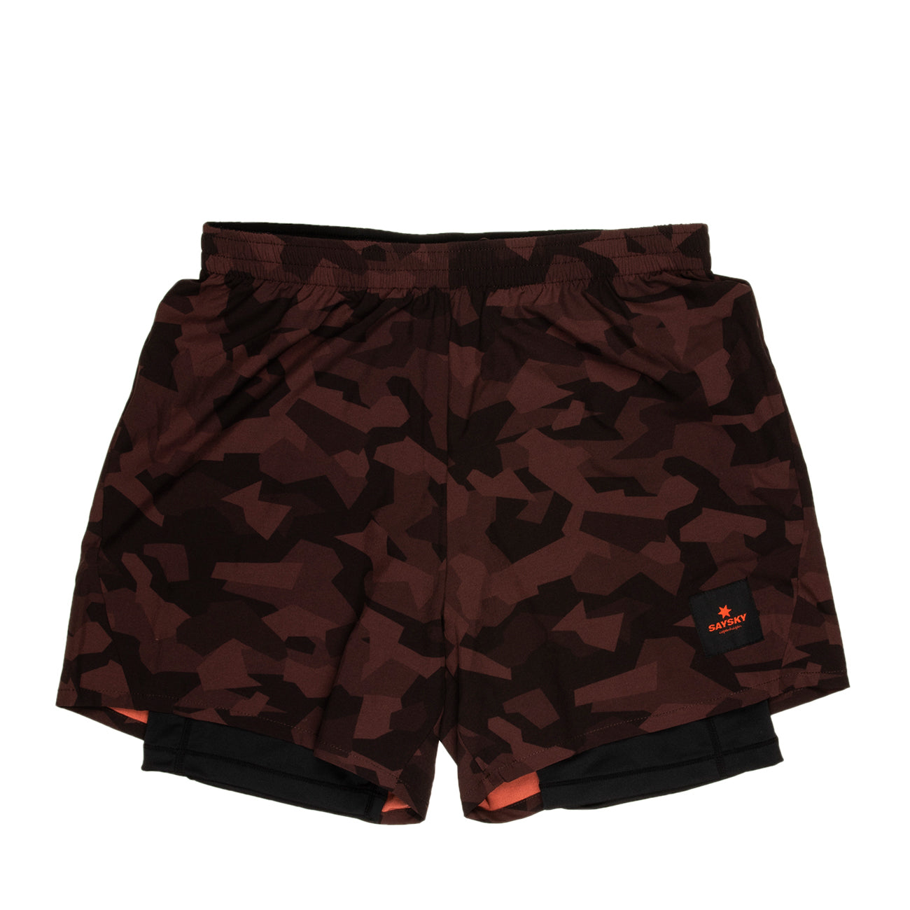 Saysky Splinter 2 In 1 Shorts Herren Burgundy Splinter Camo
