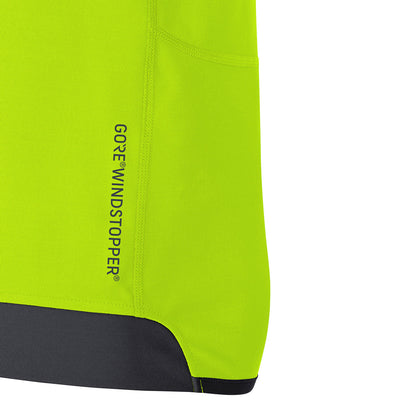 Gore Wear R3 Partial Gore Windstopper Shirt Herren Neon Yellow Black