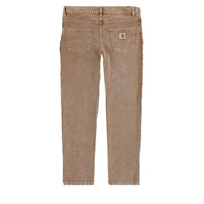 Carhartt WIP Newel Pant Herren Hamilton Brown Worn Washed