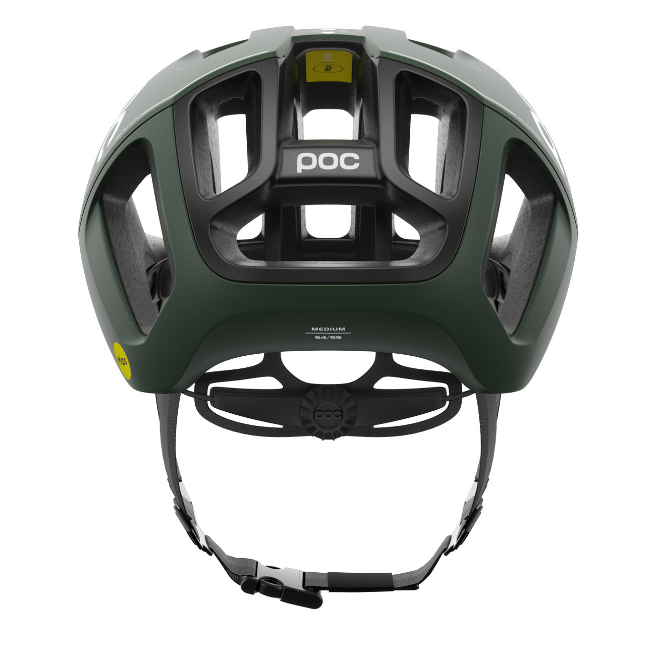 POC Ventral MIPS Fahrrad Helm Epidote Green Metallic Matt