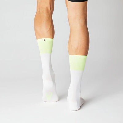 Fingerscrossed Road Socks Block White Neon