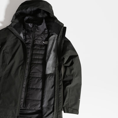 The North Face W Inlux Triclimate Jacket Damen TNF Black Heather TNF Black