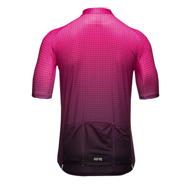 Gore Wear Grid Fade Jersey Herren Black Process Pink