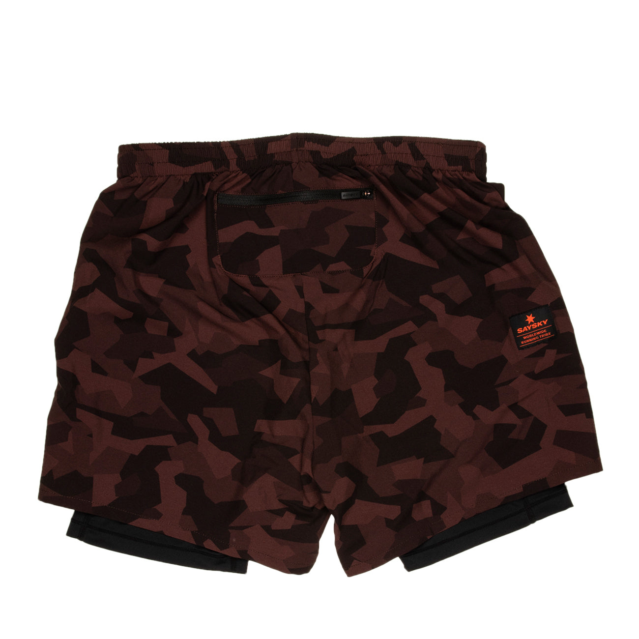 Saysky Splinter 2 In 1 Shorts Herren Burgundy Splinter Camo