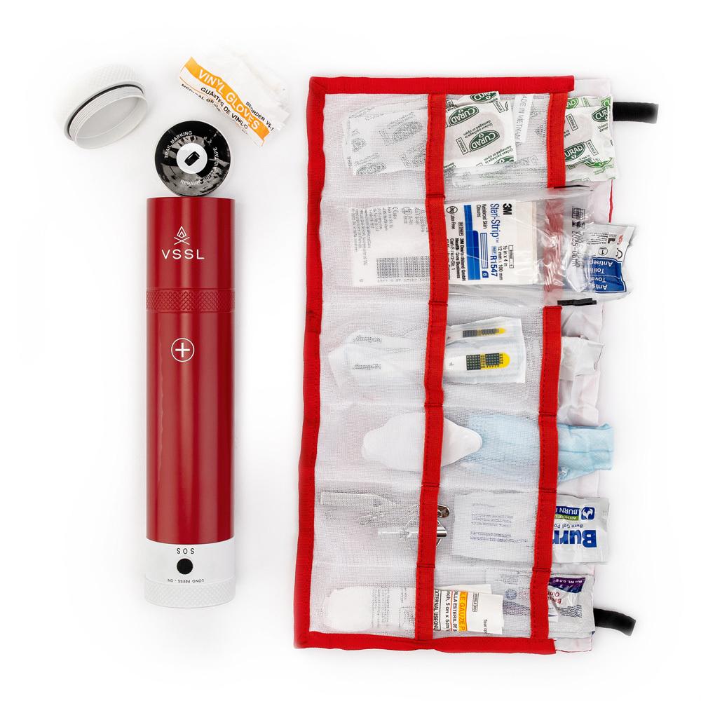 VSSL Gear First Aid 2.0 Red Silver