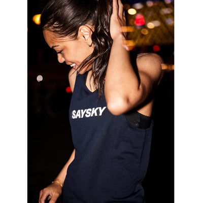 Saysky Wmns Polka Combat Singlet Damen Sky Captain Polka Dot