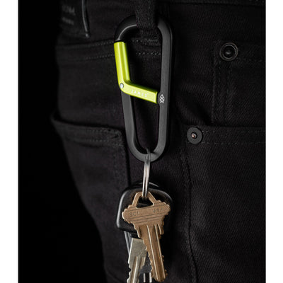 The James Brand The Hardin Karabiner Black Electric Moss