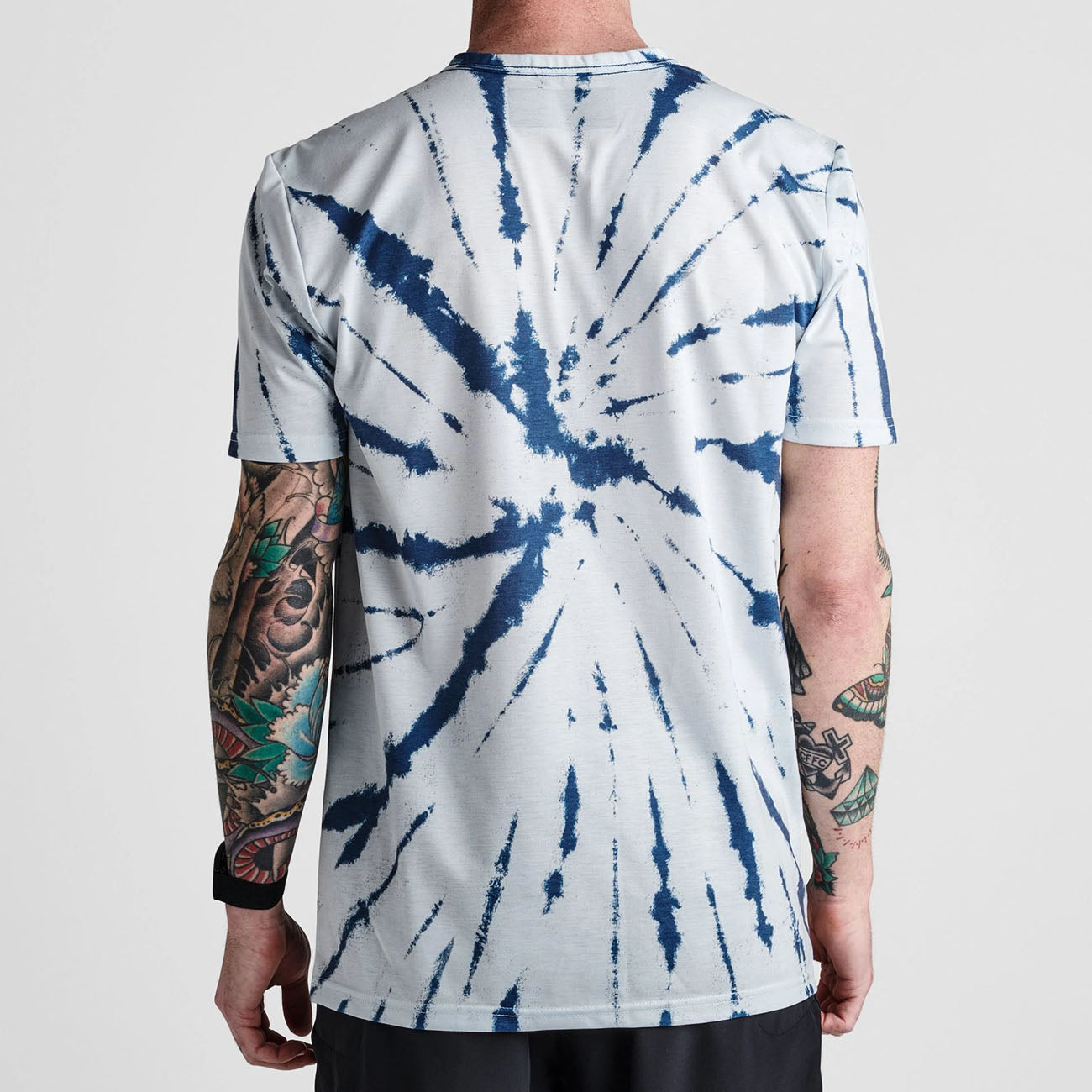 Roark Run Amok Mathis Tie Dye Pocket SS Tee Navy